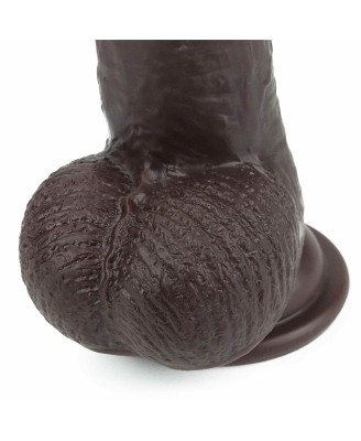 9'' Sliding Skin Dual Layer Dong - Black