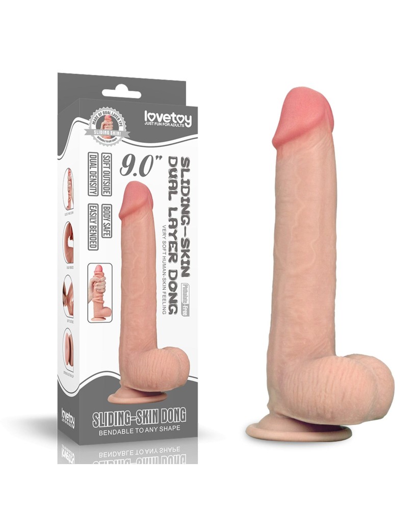 9'' Sliding Skin Dual Layer Dong