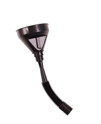 Open Mouth Gag Head Harness with Funnel - Black