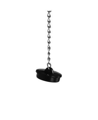 Open Mouth Gag Head Harness with Funnel - Black