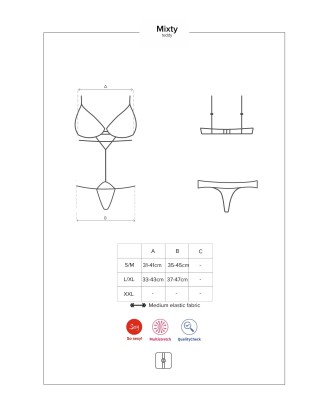 Bielizna-Mixty body czarne  S/M