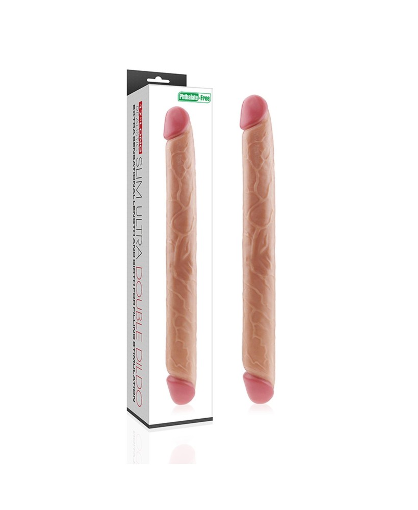 17"" King Size Realistic Slim Ultra Double Dildo
