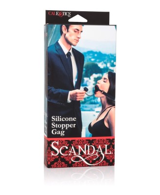 Scandal Silicone Stopper Gag Black