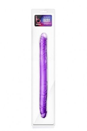 B YOURS 16INCH DOUBLE DILDO PURPLE