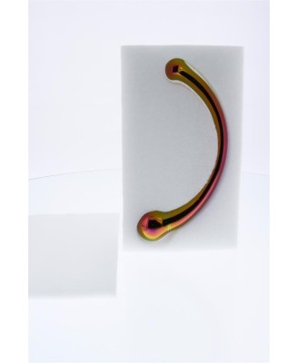 GLAMOUR GLASS CURVED BIG WAND - Szklane Dildo - 21 cm
