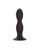 Ribbed Anal Stud Black