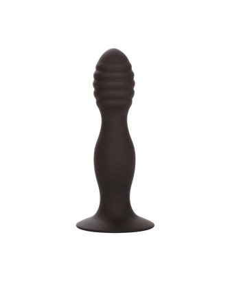Ribbed Anal Stud Black
