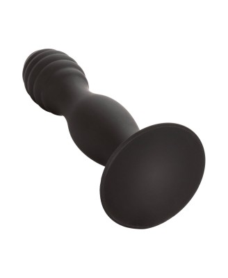 Ribbed Anal Stud Black