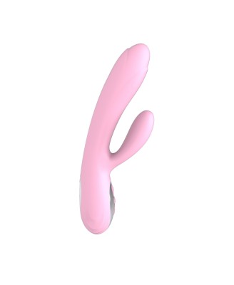 Wibrator-Joker Heating Double Vibrating Massage Stick -Pink