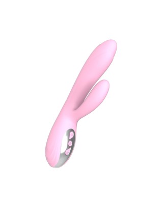 Wibrator-Joker Heating Double Vibrating Massage Stick -Pink