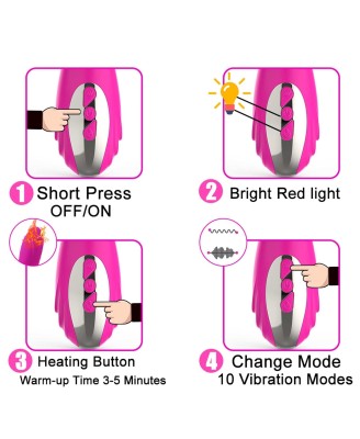Wibrator-Joker Heating Double Vibrating Massage Stick