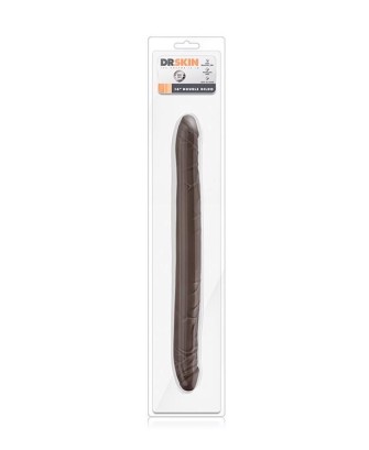 DR. SKIN 16INCH DOUBLE DILDO CHOCOLATE