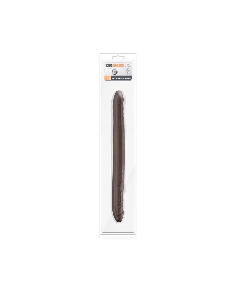 DR. SKIN 16INCH DOUBLE DILDO CHOCOLATE
