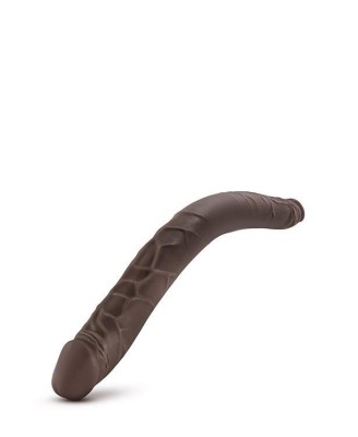 DR. SKIN 16INCH DOUBLE DILDO CHOCOLATE