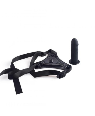 Toyz4Lovers Cintura strap-on con fallo - Czarny Zestaw StrapOn - Uprząż + Dildo