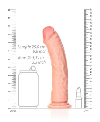 Curved Realistic Dildo with Suction Cup - 9""""/ 23 cm