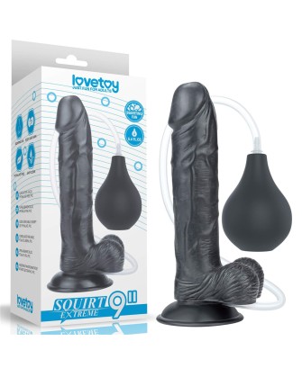 9'' Squirt Extreme Dildo - Black