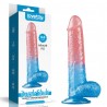 Dazzle Studs - Dildo z Jądrami i Przyssawką - 23cm