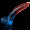 Dazzle Studs - Dildo z Jądrami i Przyssawką - 23cm