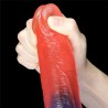 Dazzle Studs - Dildo z Jądrami i Przyssawką - 23cm
