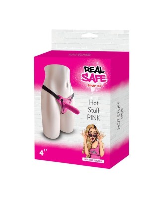 Cintura regolabile strap-on con fallo -  Różowy Zestaw StrapOn - Uprząż + Dildo