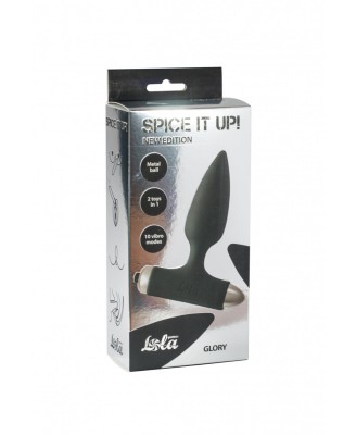 Vibrating Anal Plug Spice it up New Edition Glory Black