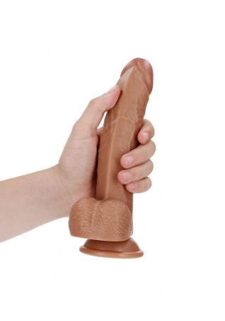 Curved Realistic Dildo  Balls  Suction Cup - 8""""/ 20,5 cm