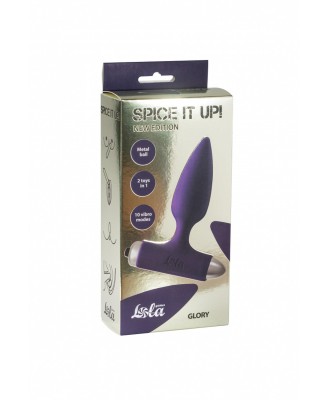 Vibrating Anal Plug Spice it up New Edition Glory Ultraviolet