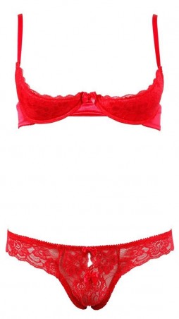 Half-cup Bra Set 85B/L