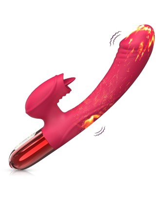 Wibrator-Silicone Vibrator USB, 10 vibration modes, Heating