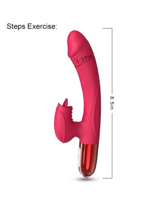 Wibrator-Silicone Vibrator USB, 10 vibration modes, Heating