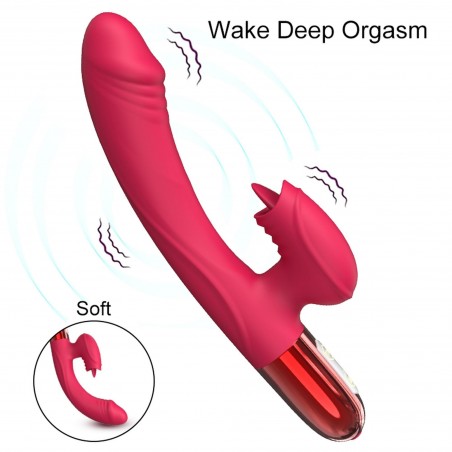 Wibrator-Silicone Vibrator USB, 10 vibration modes, Heating