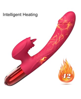 Wibrator-Silicone Vibrator USB, 10 vibration modes, Heating