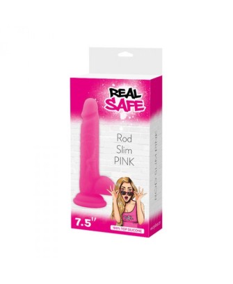 Dildo-Fallo realistico real safe rod slim pink