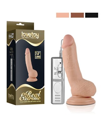 7"" Real Extreme Vibrating Dildo