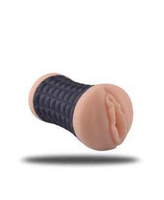 Masturbator- Doppio Masturbatore maschile vagina e ano Deep Black