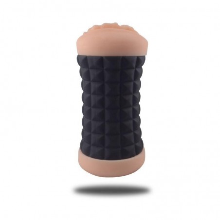 Masturbator- Doppio Masturbatore maschile vagina e ano Deep Black