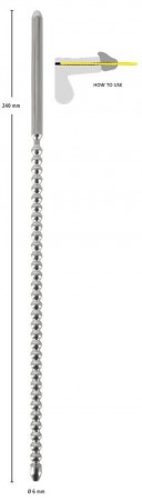 Dip Stick Ripped 6mm - Dilator - Stymulator Cewki Moczowej