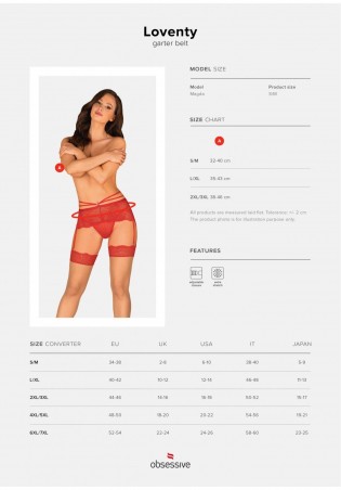 Bielizna-Loventy pas do pończoch  L/XL