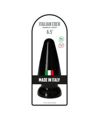 Plug-Italian Cock 6.5""Black