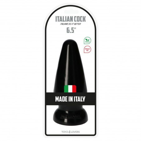 Plug-Italian Cock 6.5""Black