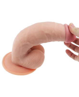 The Ultra Soft Dude - Dildo z Jądrami i Przyssawką - 21,5cm