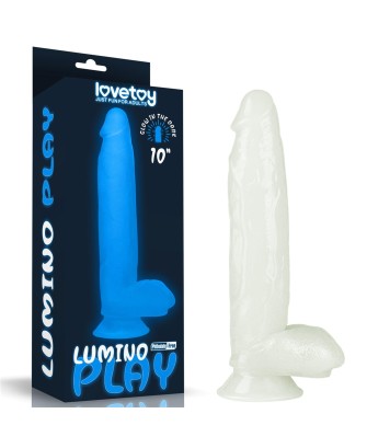 10'' Lumino Play Dildo - Niebieskie Dildo