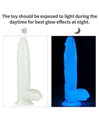 10'' Lumino Play Dildo - Niebieskie Dildo