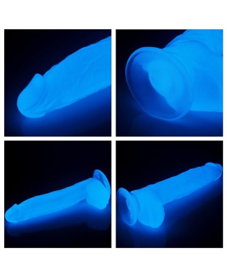 10'' Lumino Play Dildo - Niebieskie Dildo