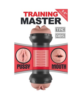 Training Master Double Side Stroker Mouth and Pussy