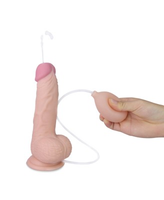 8"" Soft Ejaculation Cock With Ball