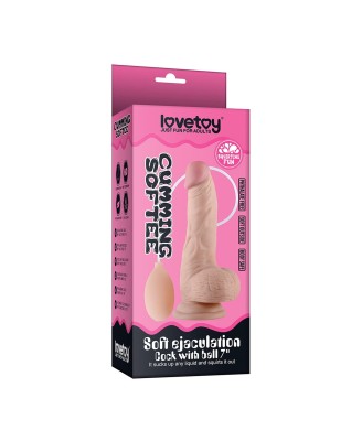 8"" Soft Ejaculation Cock With Ball