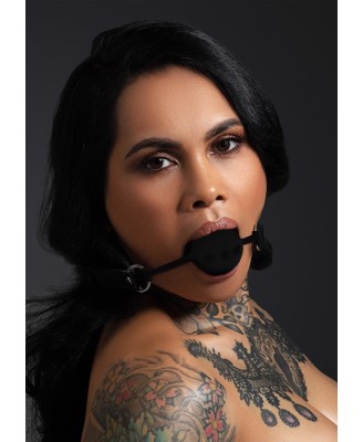 Taboom Silicone Ball Gag - Czarny Knebel Silikonowy