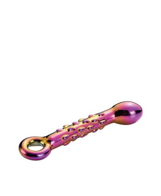 GLAMOUR GLASS RIBBED G-SPOT DILDO